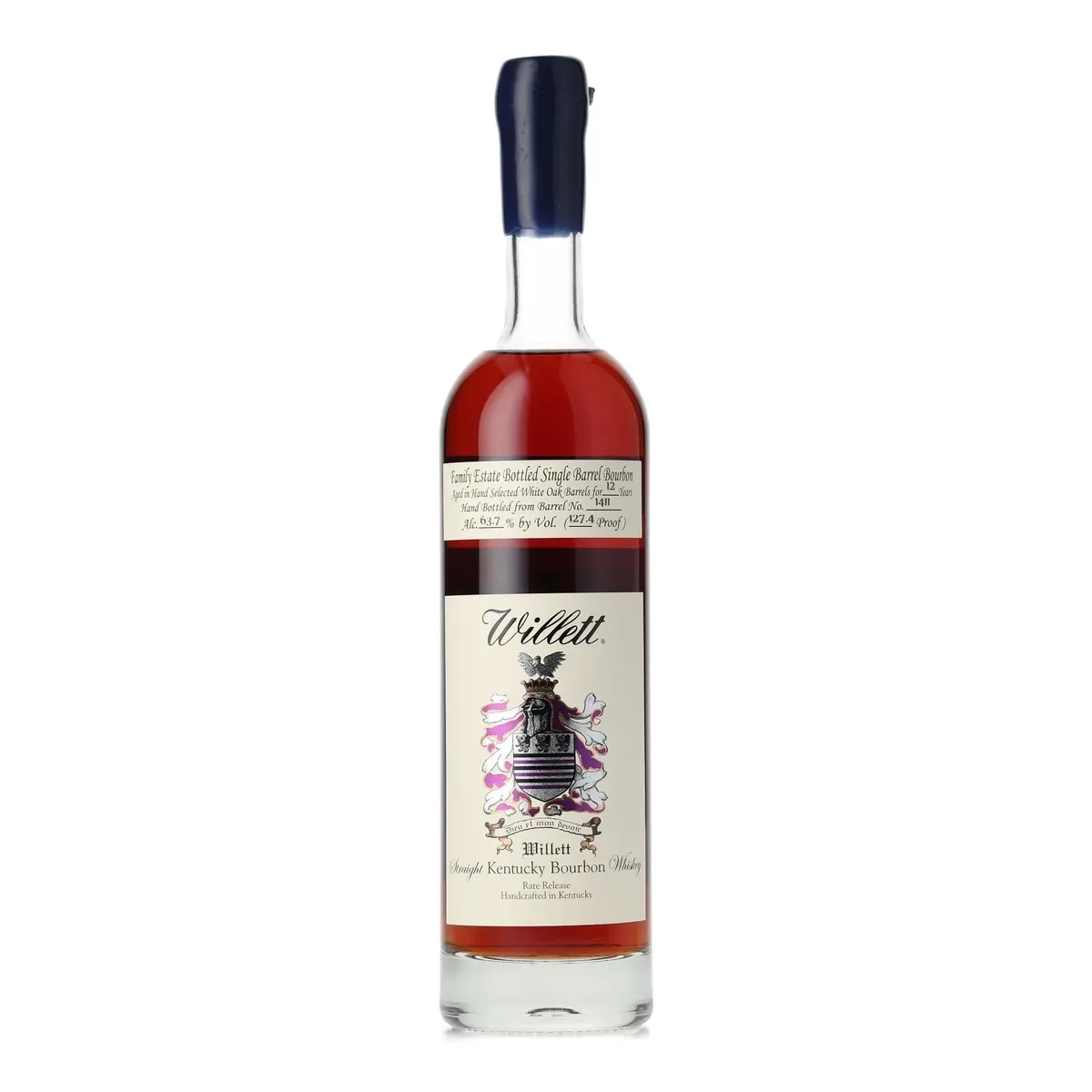 Willett Family Estate 12 Year Bourbon 'Bourbon Bonanza Benefit 2016' Private Barrel Selection (Blue Wax)