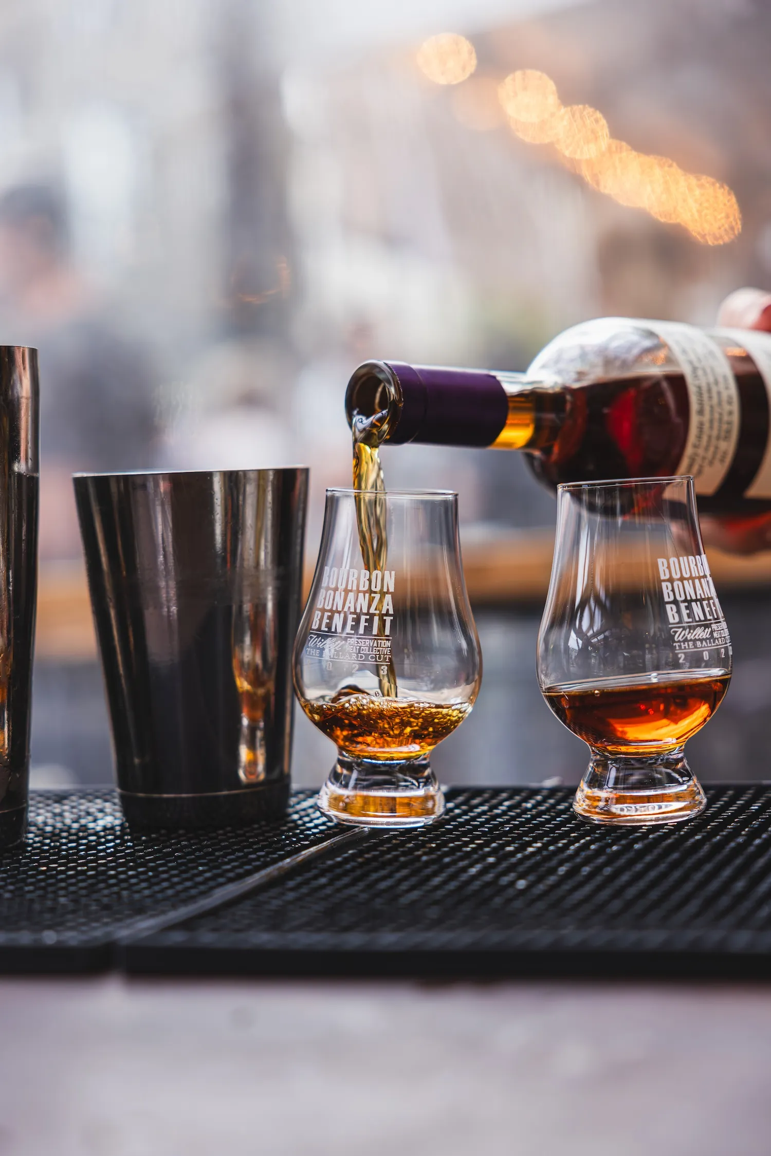 Pours of whisky