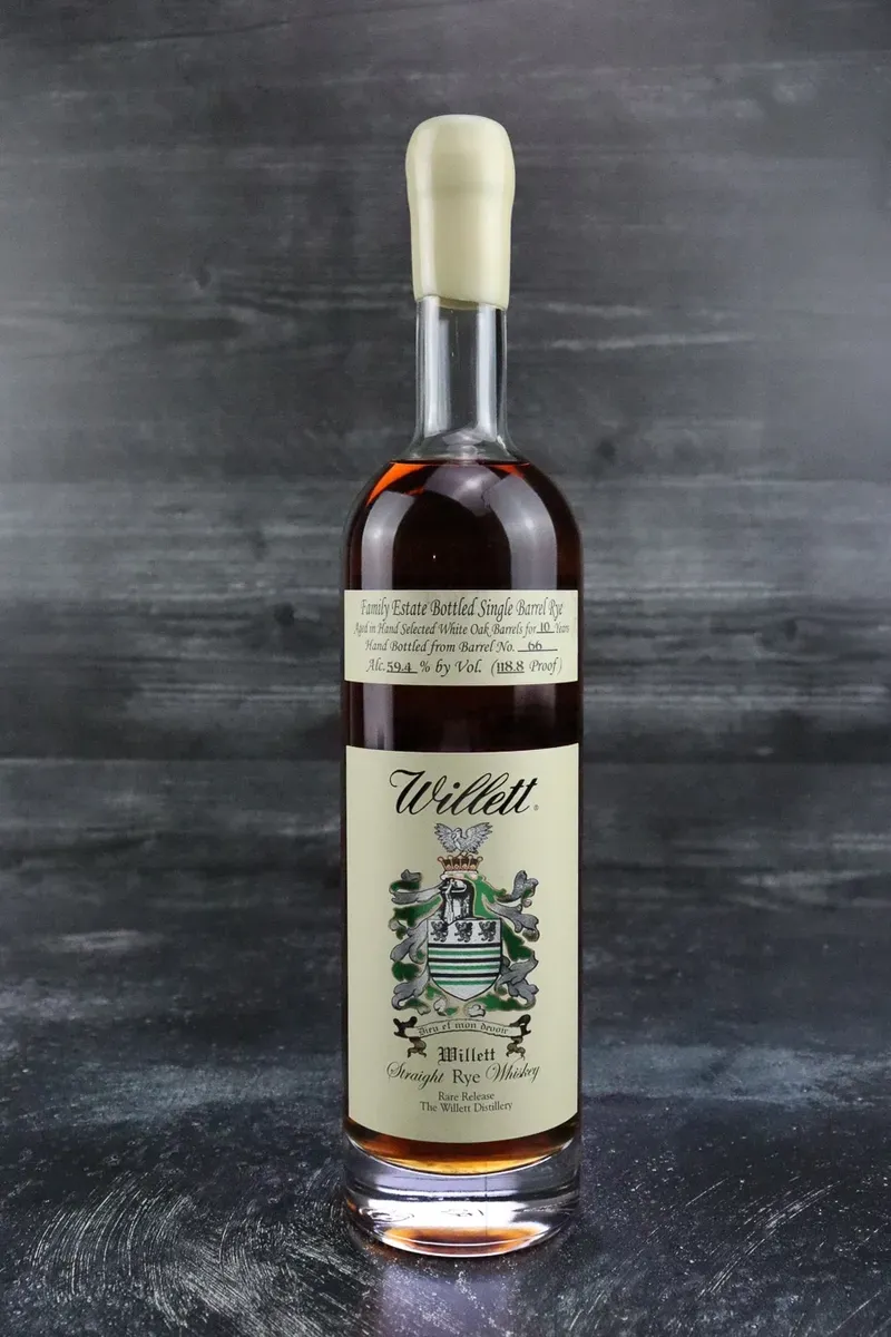 Willett Family Estate 10 Year Rye 'Bourbon Bonanza Benefit 2016' Private Barrel Selection (White Wax)